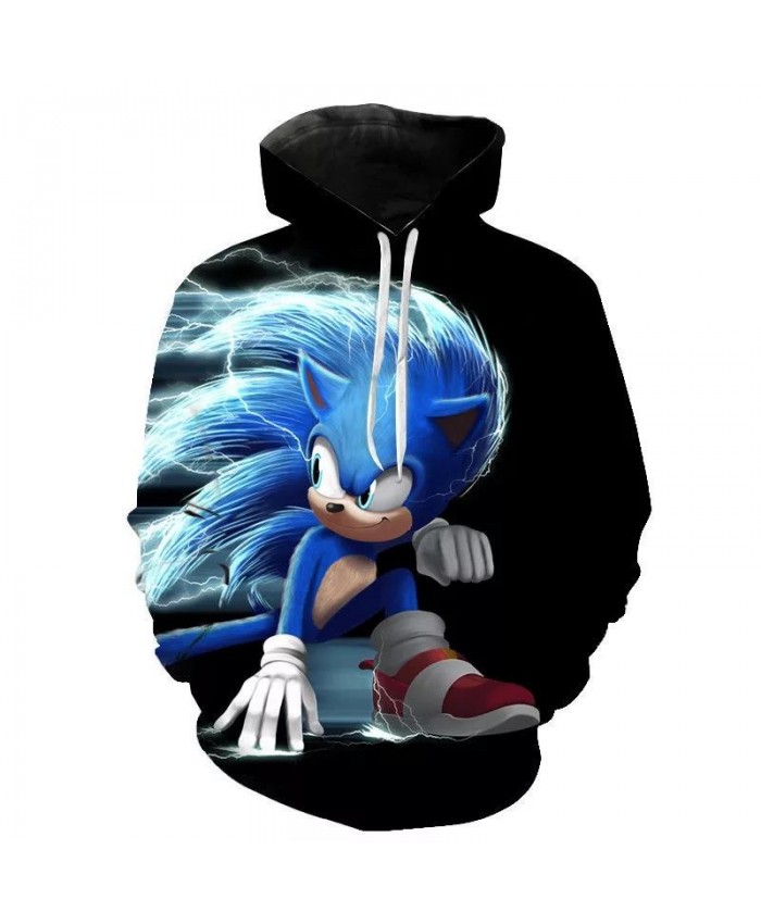 New Hoodies Sonic the Hedgehog Men Women Children Sweatshirts 3D Printed Boy Girl Streetwear Fashion Casual Hooded Pullover Coat