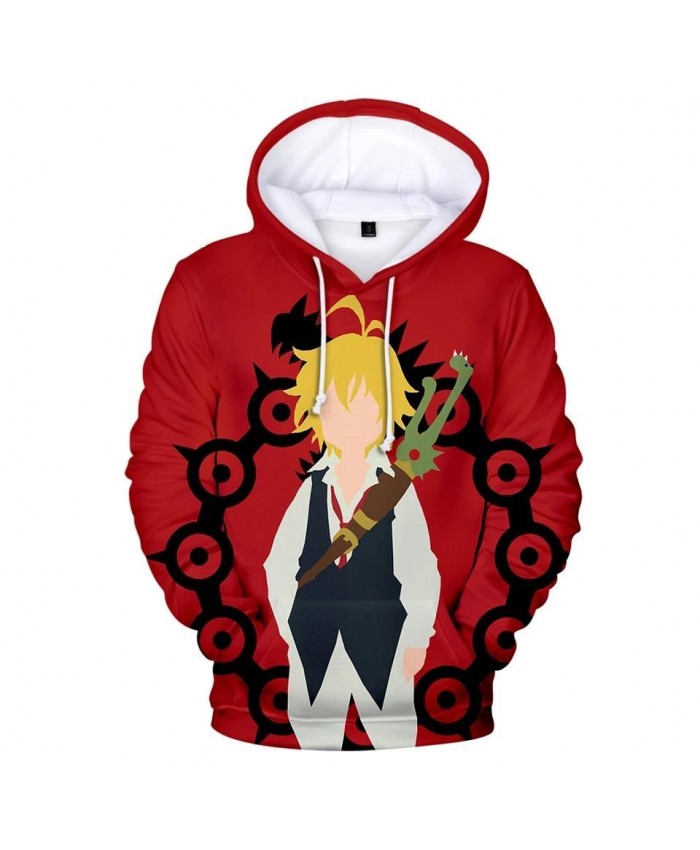 Suitable 3D meliodas boys girls Red Hoodies Sweatshirt Hot Fashion Men women Autumn Harajuku 3D Hoodie casual Kid pullovers Tops