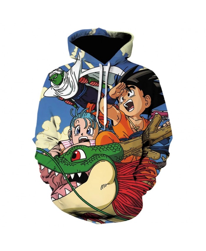New Anime 3d Printing Hoodie Men's And Women's Sweatshirt Kids Cartoon Goku Pocket Hoodie Fashion Pullover Coat