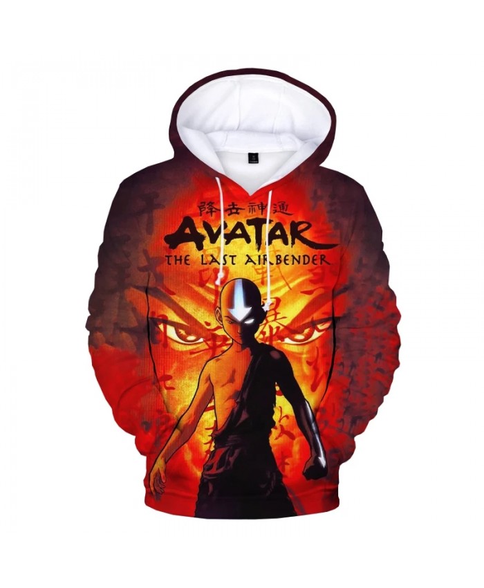New Avatar The Last Airbender 3D Print Hoodies Harajuku Streetwear Sweatshirts Men Women Fashion Casual Cartoon Anime Pullover
