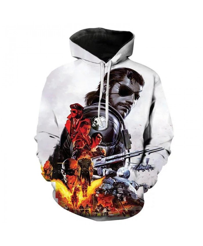 New Hoodies Metal Gear Solid Men Women Children Sweatshirts 3D Printed Boy Girl Streetwear Fashion Casual Hooded Pullover Coat