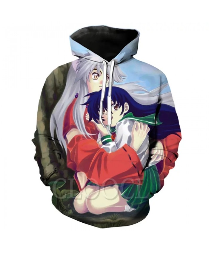The Latest Fashion Hoodies For Autumn And Winter Men And Women 3d Printing Inuyasha Anime Harajuku Sweatshirt Caot
