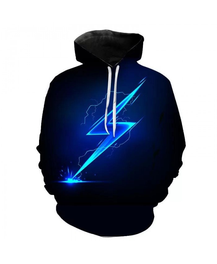 Spring And Autumn New Lightning Men's Women's Children's Hoodie 3d Printing Fashion Sweatshirt Pullover Long Sleeve Casual Top