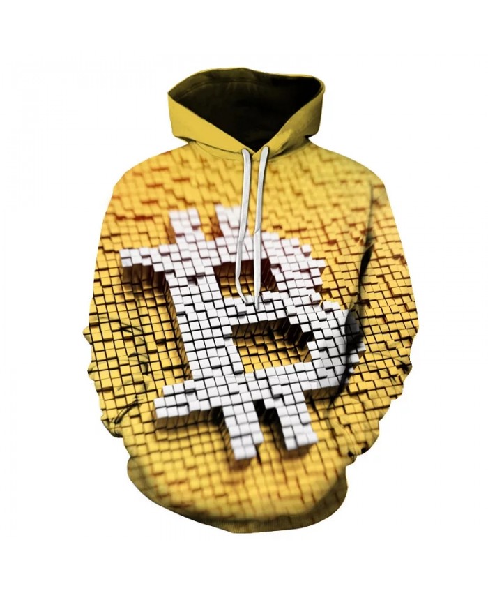 Autumn Men's And Women's Cool Hoodies 3d Printed Bitcoin Tee Fashion Sweatshirt Streetwear Fun Hip Hop Casual Pullover Coat