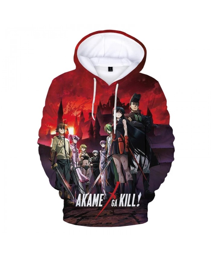 Akame Ga Kill 3D Print Hoodie Sweatshirts Men Women Fashion Casual Cartoon Anime Pullover Unisex Harajuku Streetwear Hoodies
