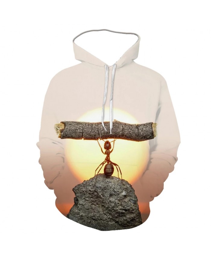 Men's New Ant Patterned Hoodie Animal-print Hoodie 3D Hoodie For Fall 2021 fashion Brand Hoodie Fashion Tracksuit Street Coats