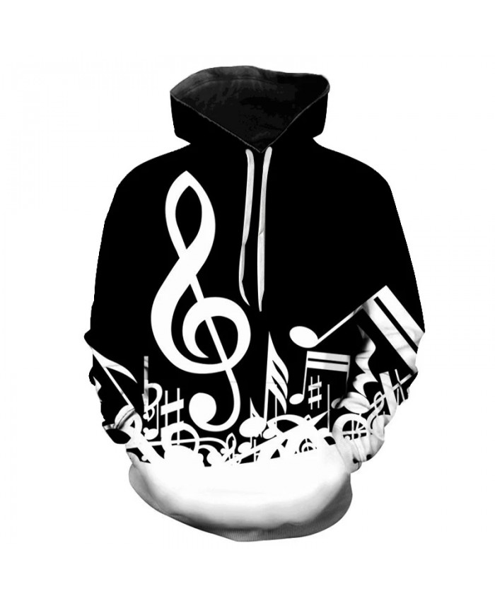 Music Notes 3D Printed Hoodie Sweatshirts Men Wome Spring Music Casual Long Sleeve Pullover Hip Hop Funny Streetwear Hoodies