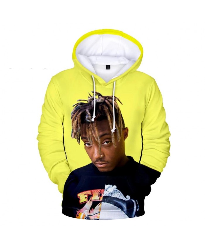 3D printed Juice WRLD Hoodies Men Sweatshirts Women Harajuku Kids Pullovers Suitable 3D Juice WRLD boys girls yellow Hooded