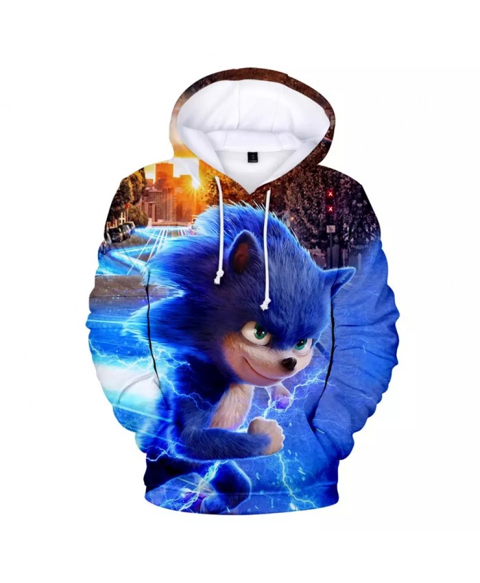 Fashion Sonic The Hedgehog Hoodies Kids 3D Hoodie Coat Boys Sweatshirts Pullovers Outerwear Hoodie Girls Jacket Streetwear Hoody
