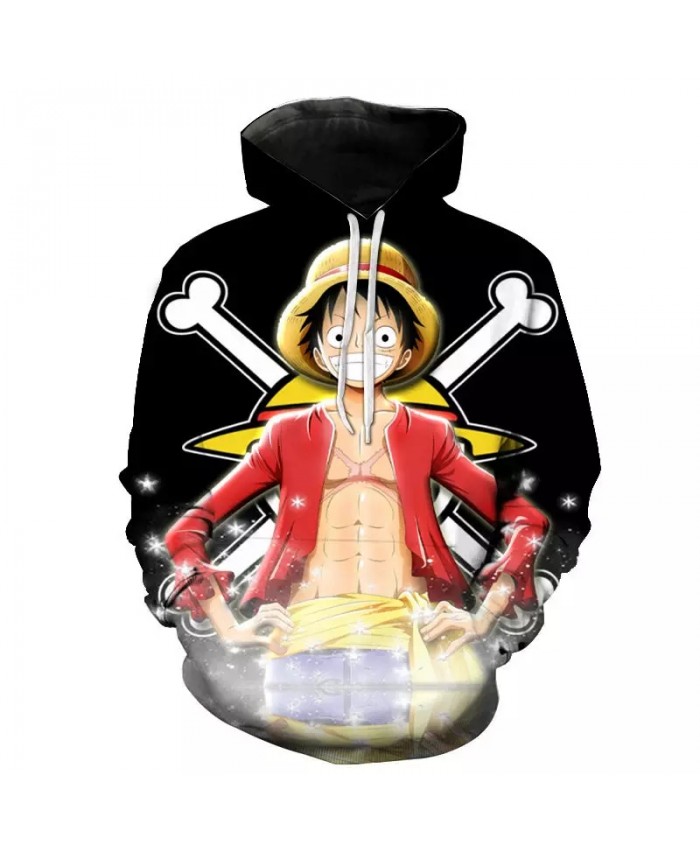 Spring And Autumn One Piece 3d Hoodie Men Women Children's Sweatshirt Luffy Print Anime Hoodie Harajuku Fashion Casual Coat
