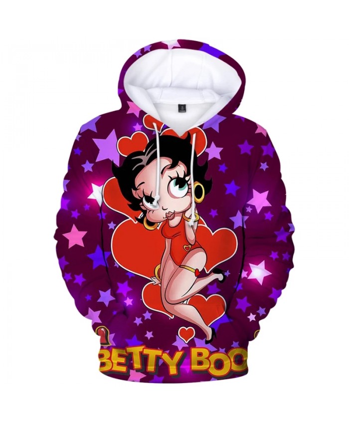 Betty BOOP Cartoons Cosplay Hoodies Men Women Streetwear Coats Casual Sweatshirt 3D Printed Autumn Winter Hoodies