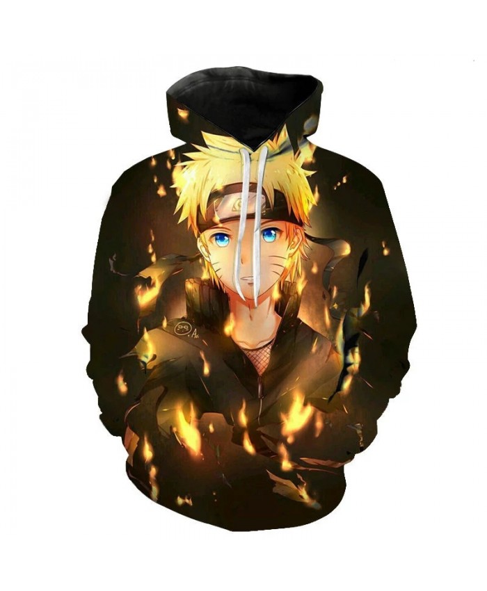 Autumn And Winter 3d Printing Naruto Sasuke Boys And Girls Hoodies Casual Japanese Anime Sweatshirts Cool Fashion Pullover Coat