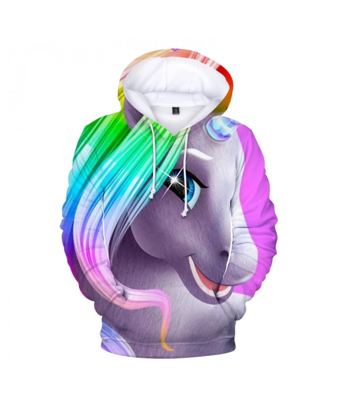 Fashion Brand Winter Women Men Sweatshirt Unicorn 3D Printed Cartoon Hoodies Pullovers Colorful Oversized Hoodie Sweatshirts