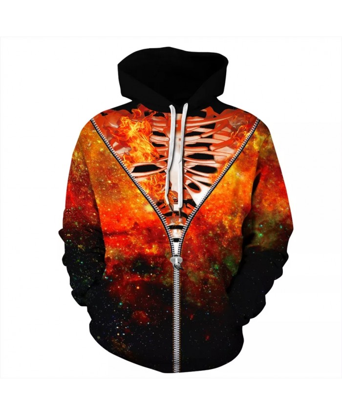 Newest Autumn Winter Hoodie Men Women 3D Brand Sweatshirt Print Skeleton Pocket Hoodies Fashion Streetwear