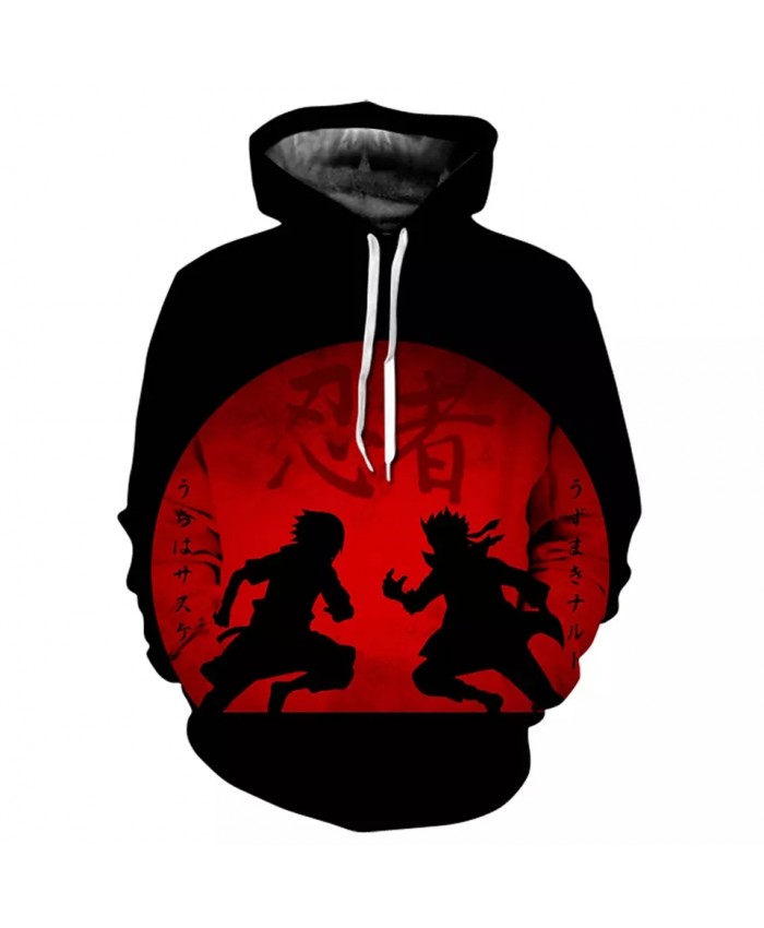 Spring And Autumn New Men's Women's Children's Hoodie Hip Hop 3d Printing Naruto Anime Street Cool Casual Fashion Tops
