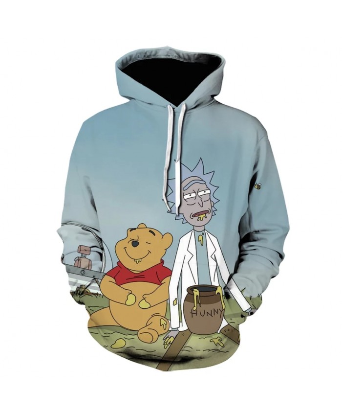 2021 Mens Hoodies New Fashion Hoodie Harajuku Style Men Women Jacket Rick 3d Printed Anime Hoodies Sweatshirt Stranger Things