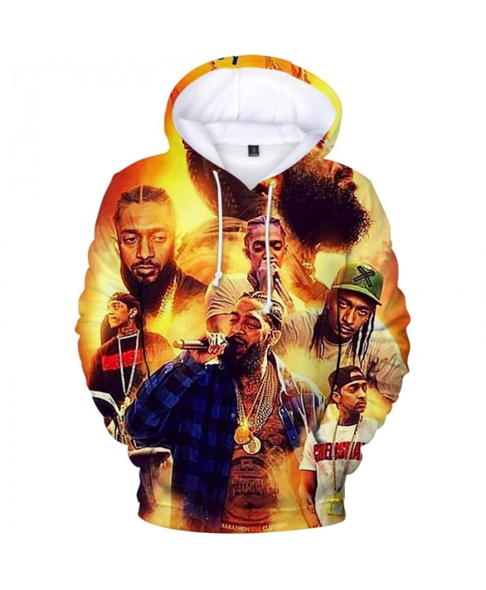 Nipsey Hussle Print Hoodie 3D Printed Hoodies Men Women New Fashion Sweatshirts Men's Hooded Hip Hop Oversized Male Streetwear