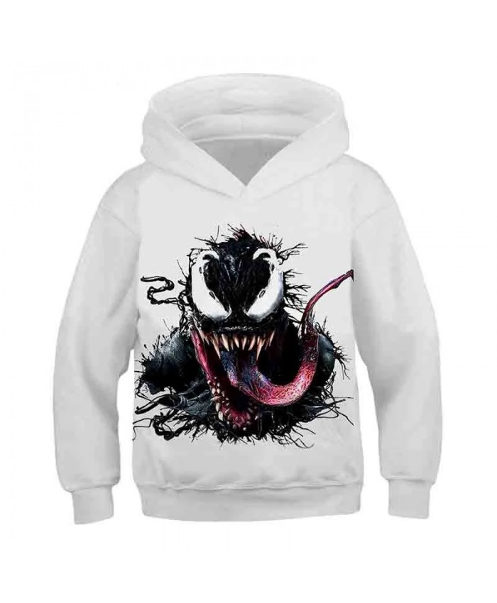 2021 Autumn New Fashion Sports Hoodie Venom 3d Printing Cool Boys And Girls Round Neck Pullover Comfortable Coat Long Sleeve Top