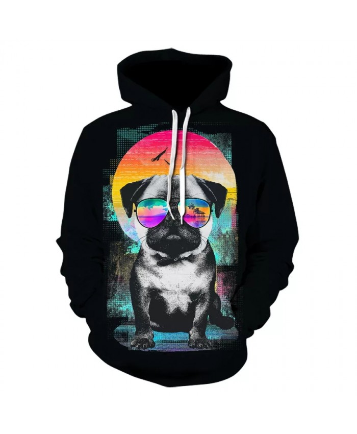 New design for men and women animal dog series comfortable long sleeve hoodies cool street boys wear skateboard hoodies