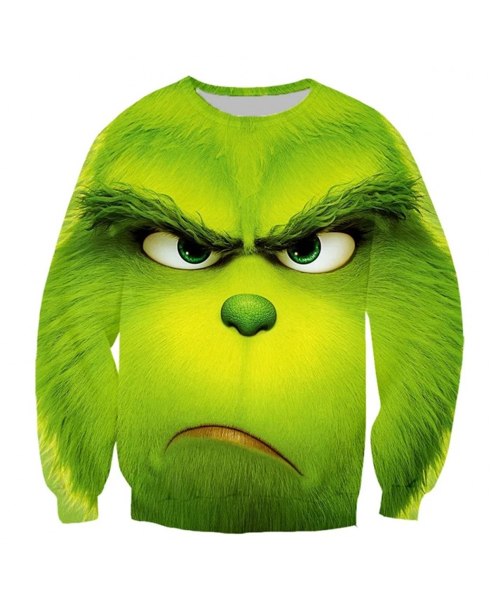Cartoon little green man Fashion Long Sleeves 3D Print Hoodies Sweatshirts Jacket Men women