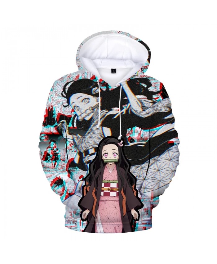 2021 Anime Demon Slayer Kamado Nezuko 3D Print Hoodie Sweatshirts Men Women Fashion Casual Pullover Harajuku Streetwear Hoodies