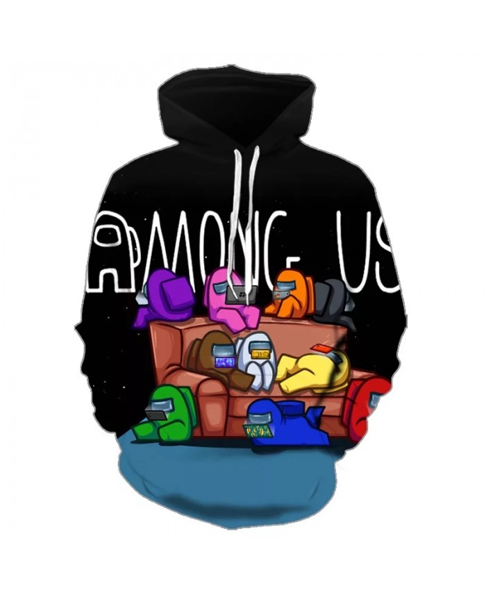 2021 Hot Game Among Us Hoodie Cartoon 3D Printed Sweatshirt Men Women Anime Pullover Casual Harajuku Sudadera Autumn Winter Tops