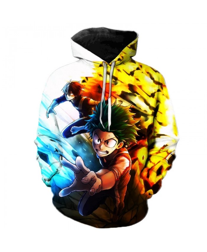 My Hero Academia Hoodie Anime Cosplay Costume Sweatshirts 3D Printed Anime Oversized Pullover Men Women Fashion Casual Hoodies
