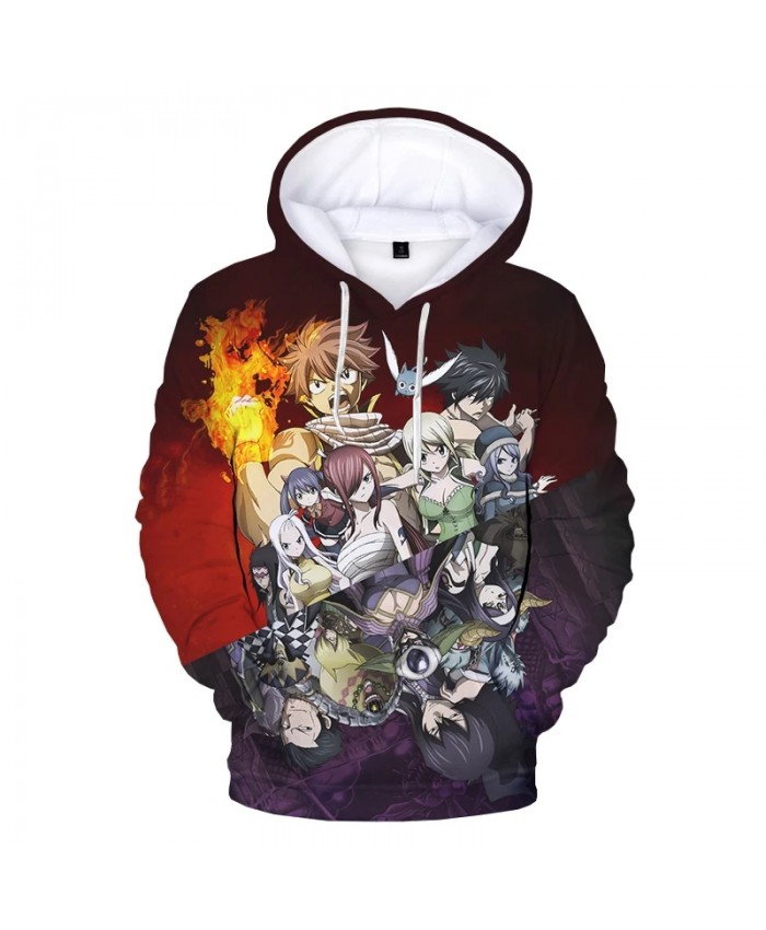 2021 New Fairy Tail 3D Print Hoodie Sweatshirts Men Women Fashion Casual Cartoon Pullover Harajuku Streetwear Anime Hoodies