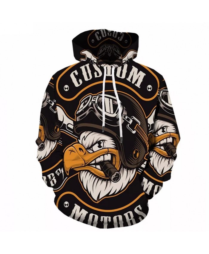 Eagle Hoodie Men Streetwear 3D Hoodies Anime 3d Printed Sweatshirt Hooded Animal Mens Clothing Casual Sweatshirts Man New