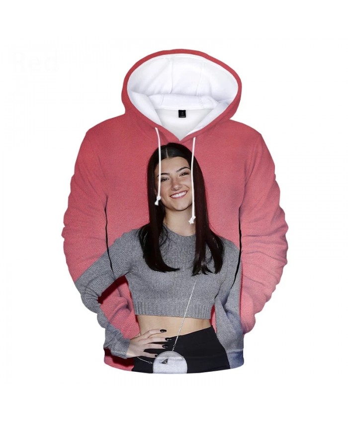 Charli D'Amelio 3D Print Hoodies Men Women Hip Hop Harajuku Streetwear Hoodie Sweatshirts Autumn Fashion Casual Pullover