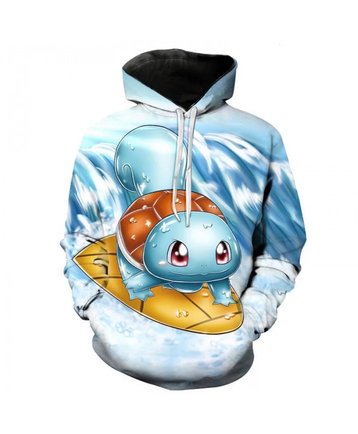 Autumn And Winter New Men And Women Children Cool Cartoon Anime Hoodies 3d Printing Pokemon Sweatshirt Fashion Casual Coat