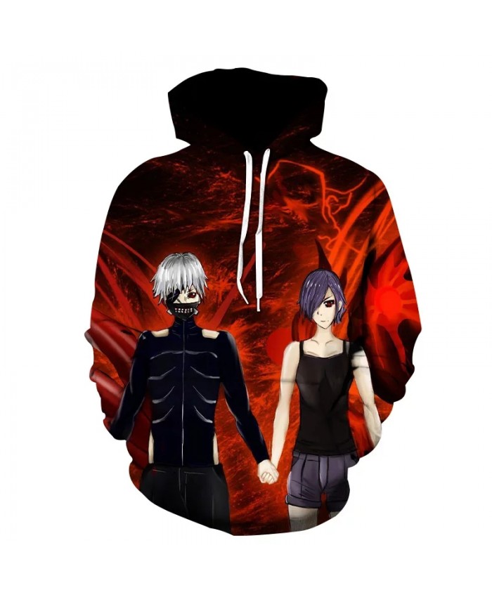 2021 New Men's Fashion Hooded Coat 3d Anime Printed Pullover Popular Casual Loose Sports Hoodies Top