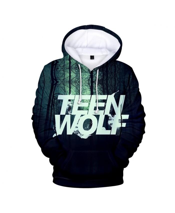 Hot TV series TEEN WOLF 3D Hoodies Men women Fashion Hip Hop Harajuku Kids Hooded TEEN WOLF 3D Men's Hoodies and Sweatshirt