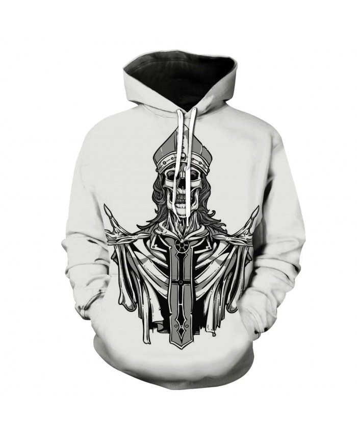 Men's Fashion 3D Hoodie Skull Lord Print sweatshirt