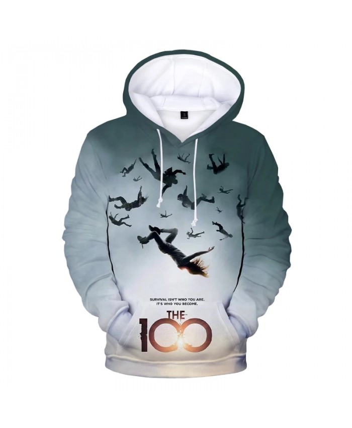 The 100 Hoodie 2021 TV Series Harajuku Streetwear 3D Print Hoodies Men Women Autumn Fashion Casual Hoodie Sweatshirts