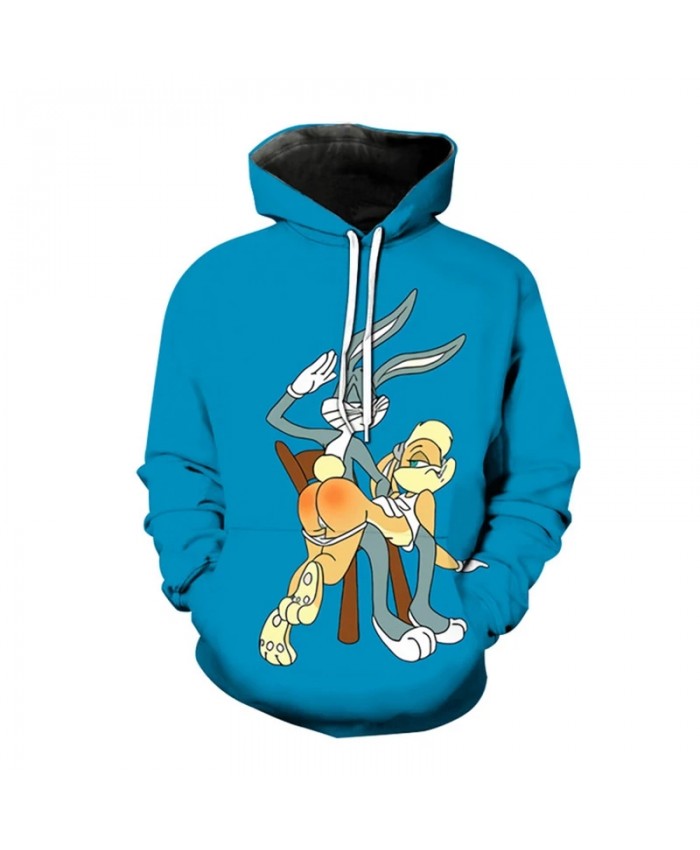 3d Printing Cartoon Anime Bunny Men's And Women's Fashion Hoodies Harajuku Hip Hop Pullover Spring And Autumn Caot