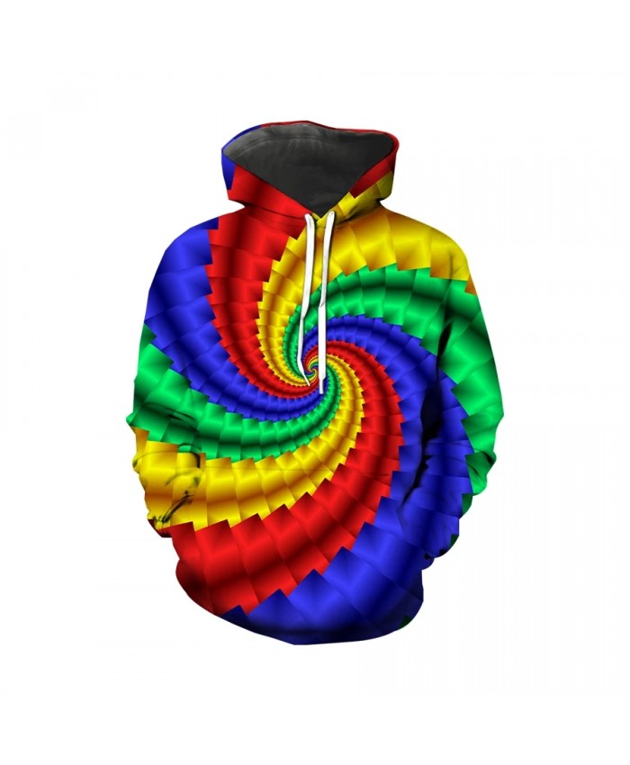 3D printed rainbow swirl Hoodie new fashion Harajuku Style Men's   women's jacket Sweatshirt top large s-6xl