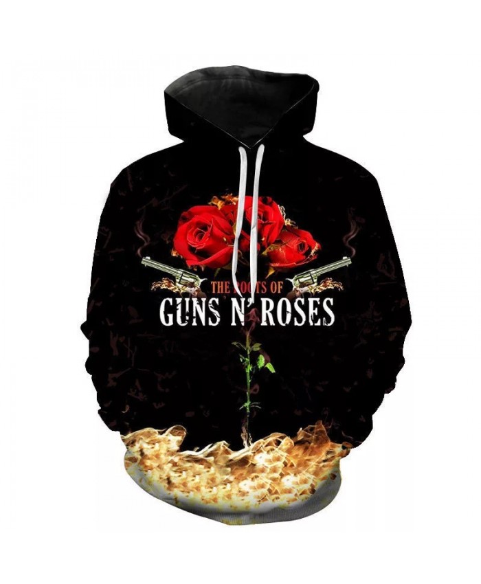 2021 Guns N Roses Band 3D Print Hoodies Men Women Children Sweatshirts Funny Cool Long Sleeved Hip Hop Streetwear Pullover