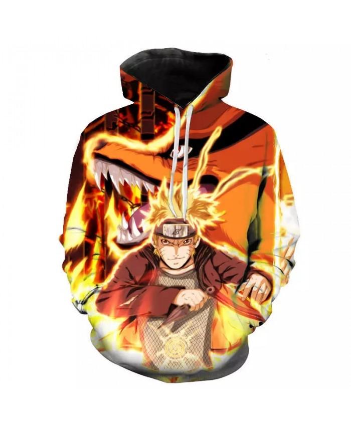 2021 New Naruto Men's And Women's Hoodie 3d Printed Kids Sweatshirt Pullover Street Fashion Hip-hop Long Sleeve Coat