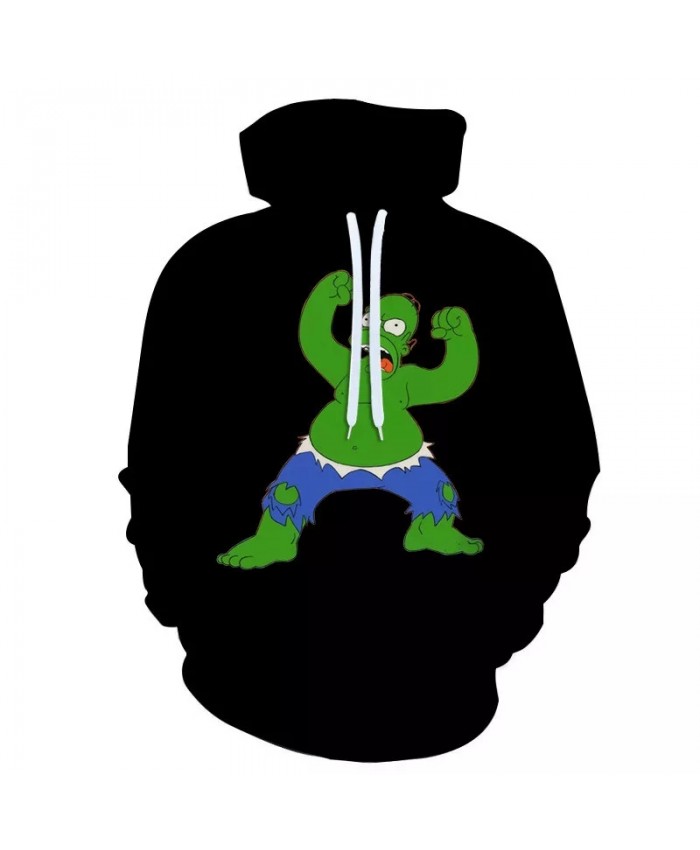 2021 Hot 3D Print Hoodie Unisex Simpson Cartoon Casual Jacket Anime Hoodies Harajuku Hip Hop Cosplay Sweatshirt Streetwear Male