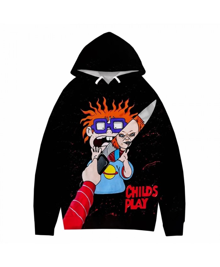 Horror Movie Chucky 3D Print Hoodie Sweatshirts Harajuku Streetwear Cool Hoodies Men Women Autumn Fashion Casual Pullover