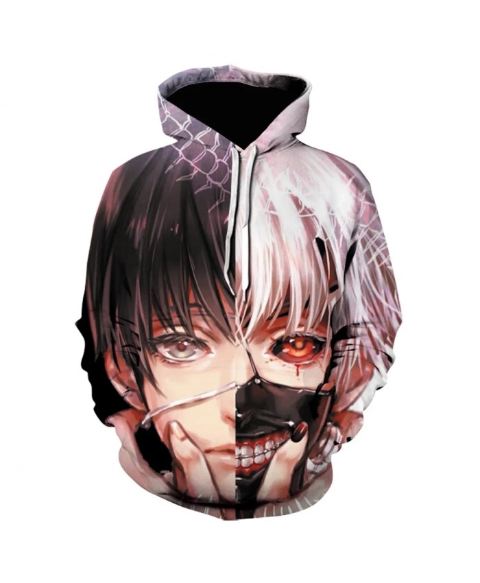 Tokyo Ghoul Men's And Women's Hoodie Fall 2021 New Sweatshirt Boys And Girls Japanese Anime Hoodie Pullover Coat