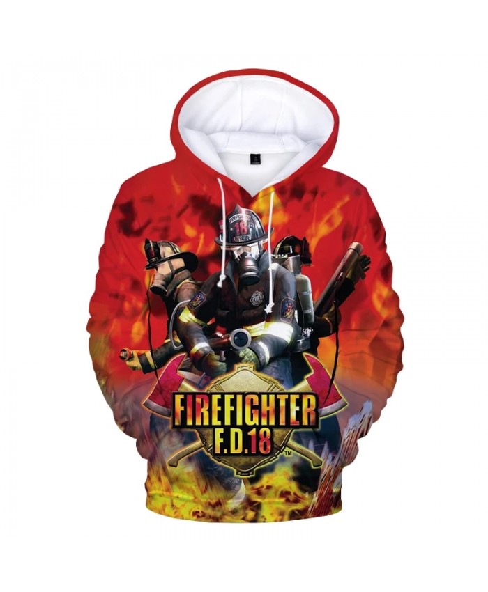 2021 New Firefighter 3D Print Hoodie Sweatshirts Men Women Fashion Casual Cool Pullover Firemen Harajuku Streetwear Hoodies