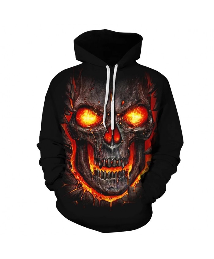 New 2021 Custom Unisex Sweatshirt 3D Skull Printed Pullovers Hoodies Dropship Asian size S-3XL