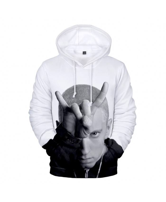 3D Eminem Hoodies Long Sleeve Sweatshirts Men Women Hoodie Autumn Kids 3D Eminem Hooded Fashion boys girls white pullovers