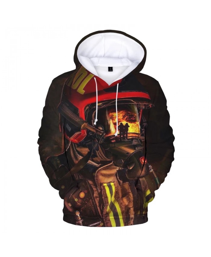 Firefighter 3D Print Hoodie Sweatshirts Hero Firemen Harajuku Streetwear Cool Hoodies Men Women Autumn Fashion Casual Pullover