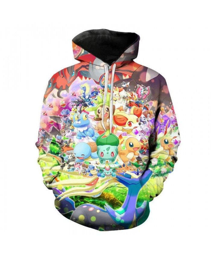 Men's Women's Children's Game Pokemon Hoodie 3d Printing Cute Cartoon Fashion Sweatshirt Casual Coat