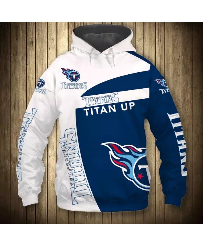 Tennessee fashion cool Football 3d hoodies sportswear Geometric mosaic design blue flame Titans sweatshirt