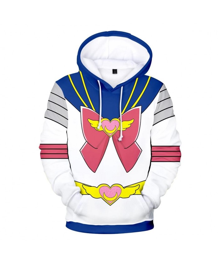 Hot 3D Sailor Moon Character Costume Hoodies Men Women Hoodie Children Sweatshirt Autumn 3D Sailor Moon boys girls blue pullover