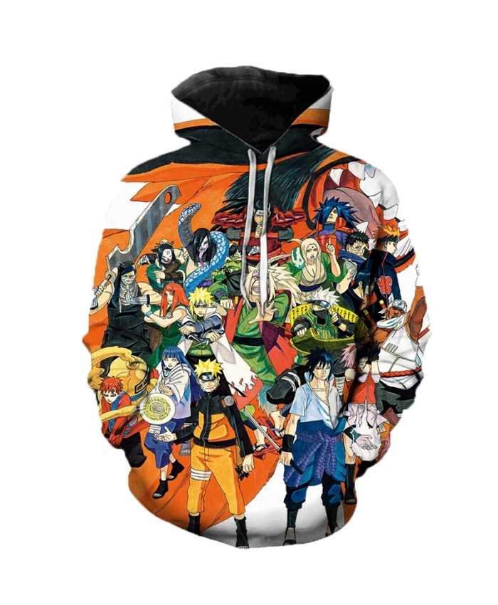 New Arrival Naruto Hoodie Anime Cosplay Costume Sweatshirts 3D Printed Anime Oversized Pullover Men Women Fashion Casual Hoodies